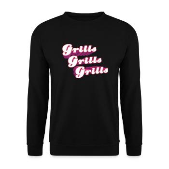 Grills Grills Grills - Unisex Pullover - Schwarz - Vorne - Alina (178cm) & Michal (187cm)