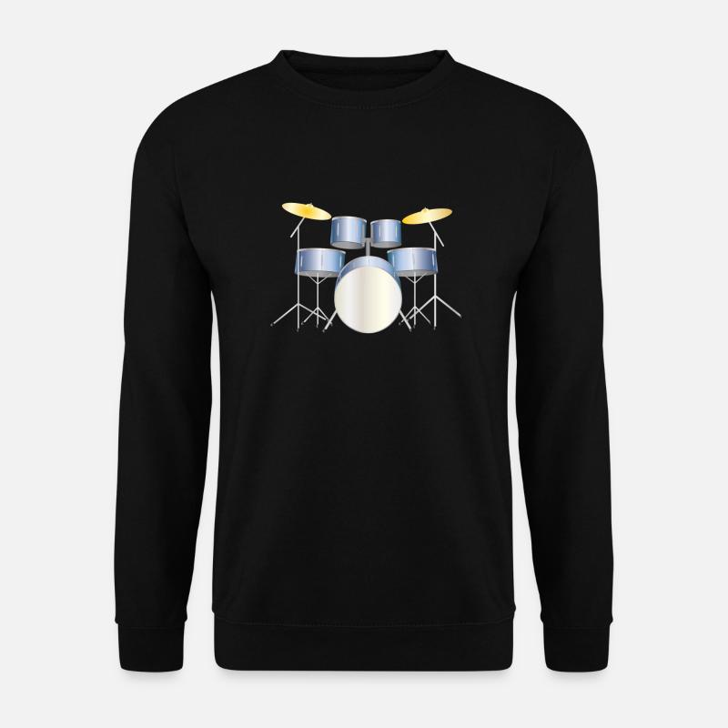 drums - Unisex Pullover - Schwarz