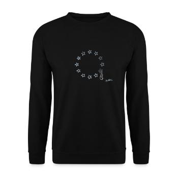 Unity - Unisex Sweatshirt - black - Front - Alina (178cm) & Michal (187cm)