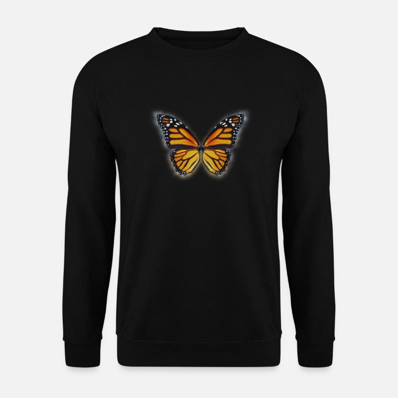 Schmetterling Frühling Sommer - Unisex Pullover - Schwarz