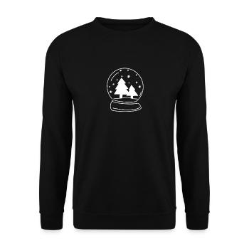 globe de neige - Sweat-shirt Unisexe - noir - Devant - Alina (178cm) & Michal (187cm)
