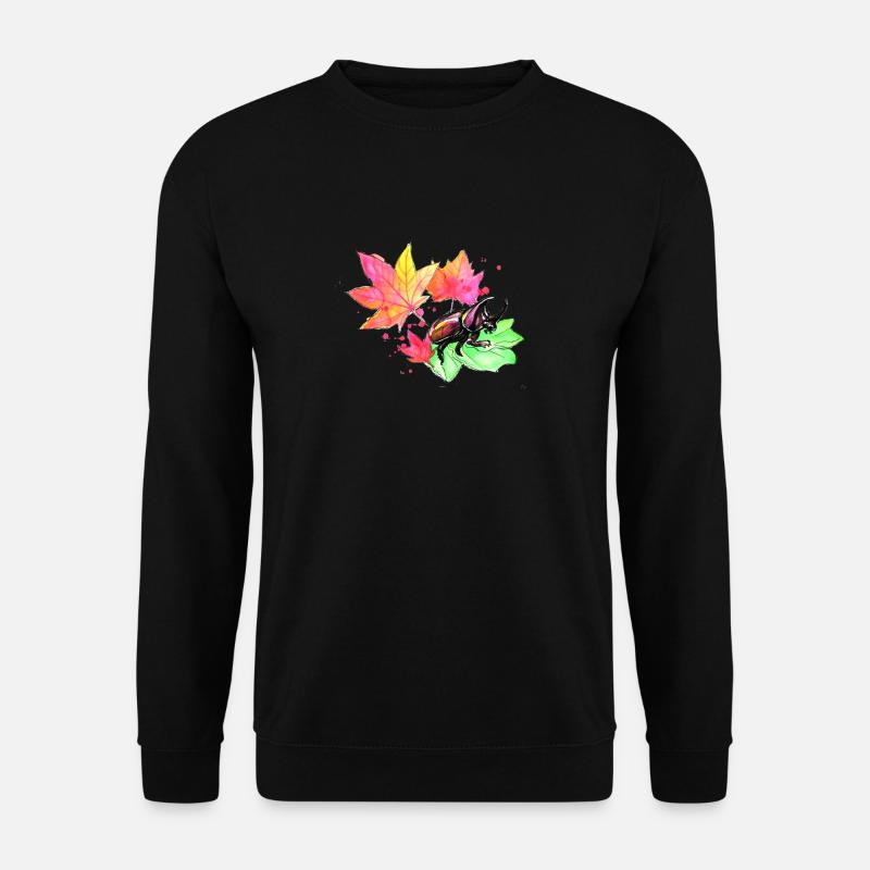 Hirschkäfer im Herbst - Unisex Pullover - Schwarz