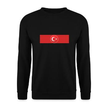 Türkiye - Türkei - Ay Yildiz - Turkey - Unisex Pullover - Schwarz - Vorne - Alina (178cm) & Michal (187cm)