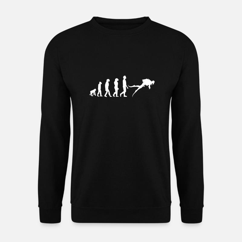 Evolutionstaucher - Unisex Pullover - Schwarz