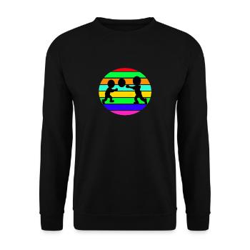 kid playing - Unisex Sweatshirt - black - Front - Alina (178cm) & Michal (187cm)