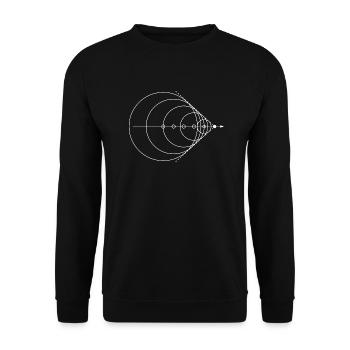 Mur du son Physique physicien Professeur de physique - Sweat-shirt Unisexe - noir - Devant - Alina (178cm) & Michal (187cm)