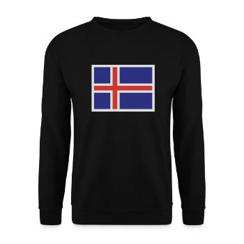Islande - Sweat-shirt Unisexe - noir - Devant - Alina (178cm) & Michal (187cm)