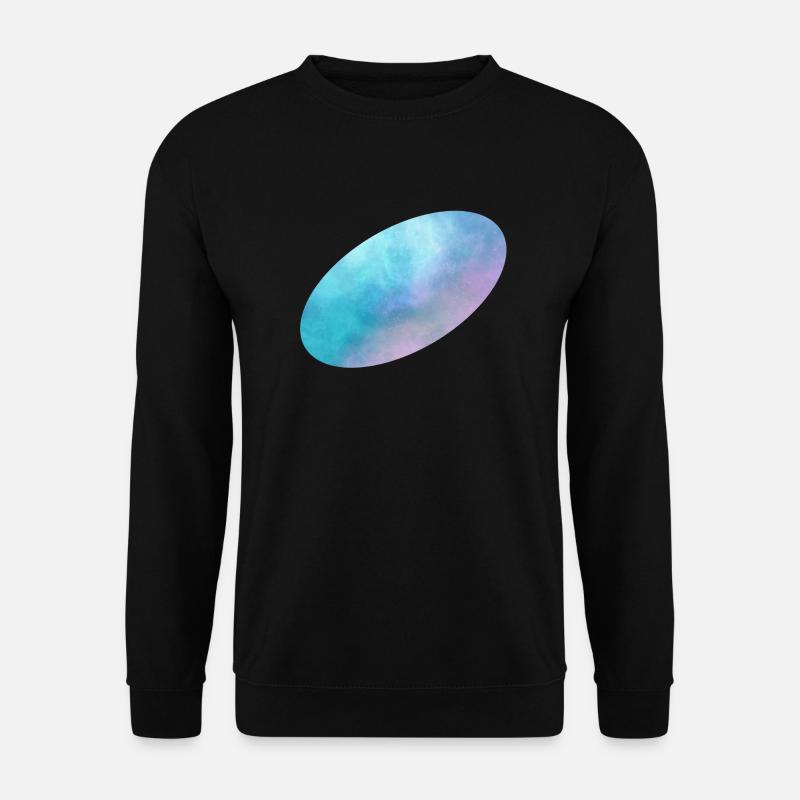 Space Ellipse schräg - Unisex Pullover - Schwarz