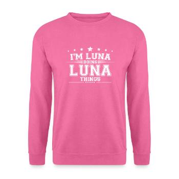 Luna - Unisex Sweatshirt - pink - Front