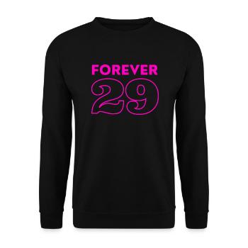 FOREVER 29 - Unisex Pullover - Schwarz - Vorne - Alina (178cm) & Michal (187cm)