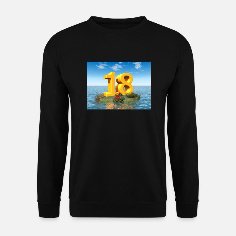 Jahreszahl 18 - Unisex Pullover - Schwarz
