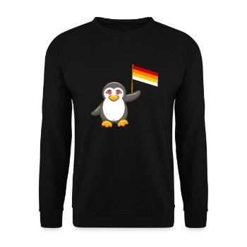 Gay Pride Antarctique Animal Pingouin Lithsexual LGBT - Sweat-shirt Unisexe - noir - Devant - Alina (178cm) & Michal (187cm)