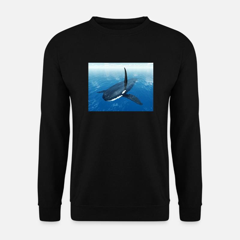 Schwertwal, Orca, Killerwal - Unisex Pullover - Schwarz