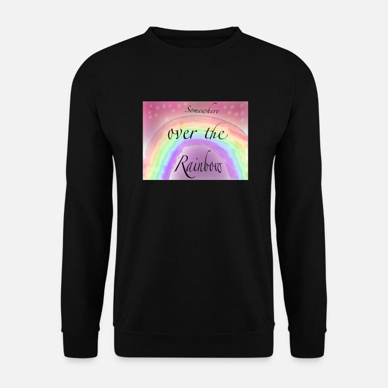 Somewhere Ober the rainbow - Unisex Pullover - Schwarz