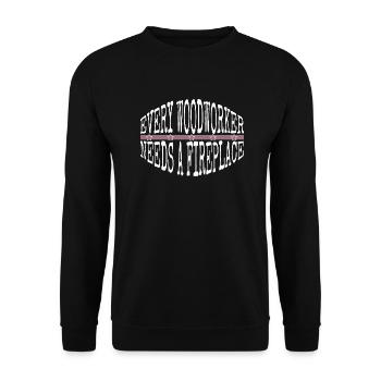 drôle de citation drôle de travail forestier maçon - Sweat-shirt Unisexe - noir - Devant - Alina (178cm) & Michal (187cm)