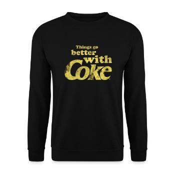 Better With cola - Sweat-shirt Unisexe - noir - Devant - Alina (178cm) & Michal (187cm)