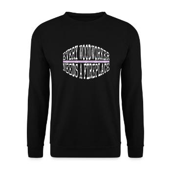 carpenter funny tshirts mason carpenter joke - Unisex Sweatshirt - black - Front - Alina (178cm) & Michal (187cm)