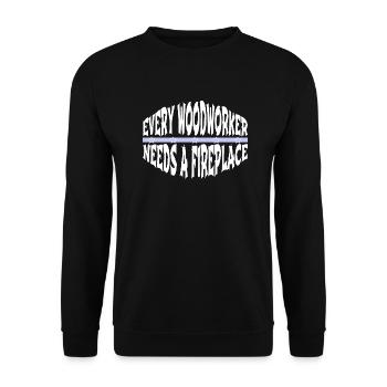 charpentier fille tshirts drôles citation blagues - Sweat-shirt Unisexe - noir - Devant - Alina (178cm) & Michal (187cm)