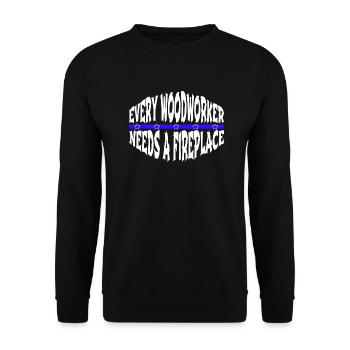 cutter arboriculture carpenter tshirts - Unisex Pullover - Schwarz - Vorne - Alina (178cm) & Michal (187cm)