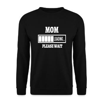 Mama lädt Mama Mama - Unisex Pullover - Schwarz - Vorne - Alina (178cm) & Michal (187cm)