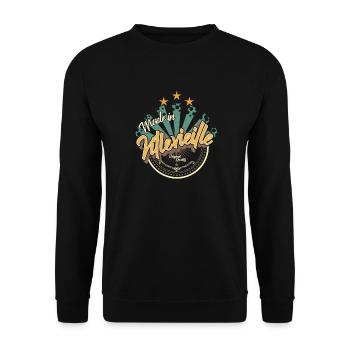 Made in Villevielle - Sweat-shirt Unisexe - noir - Devant - Alina (178cm) & Michal (187cm)