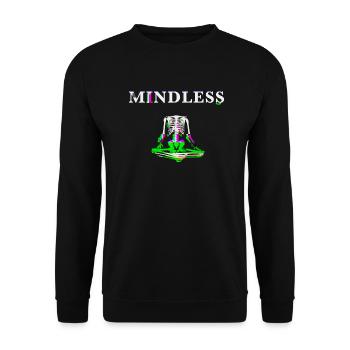 MINDLESS - Unisex Pullover - Schwarz - Vorne - Alina (178cm) & Michal (187cm)