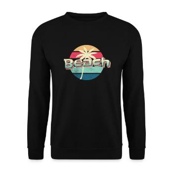 Beach Breeze - Unisex Sweatshirt - black - Front - Alina (178cm) & Michal (187cm)