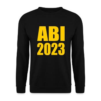 Abi 2023 - Unisex Pullover - Schwarz - Vorne - Alina (178cm) & Michal (187cm)
