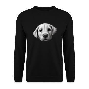 Golden Retriever Hundewelpe Hunde Hundebesitzer - Unisex Pullover - Schwarz - Vorne - Alina (178cm) & Michal (187cm)
