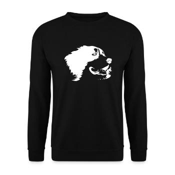 Chien Hund - Sweat-shirt Unisexe - noir - Devant - Alina (178cm) & Michal (187cm)