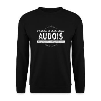 Audois de l'Aude - Sweat-shirt Unisexe - noir - Devant - Alina (178cm) & Michal (187cm)
