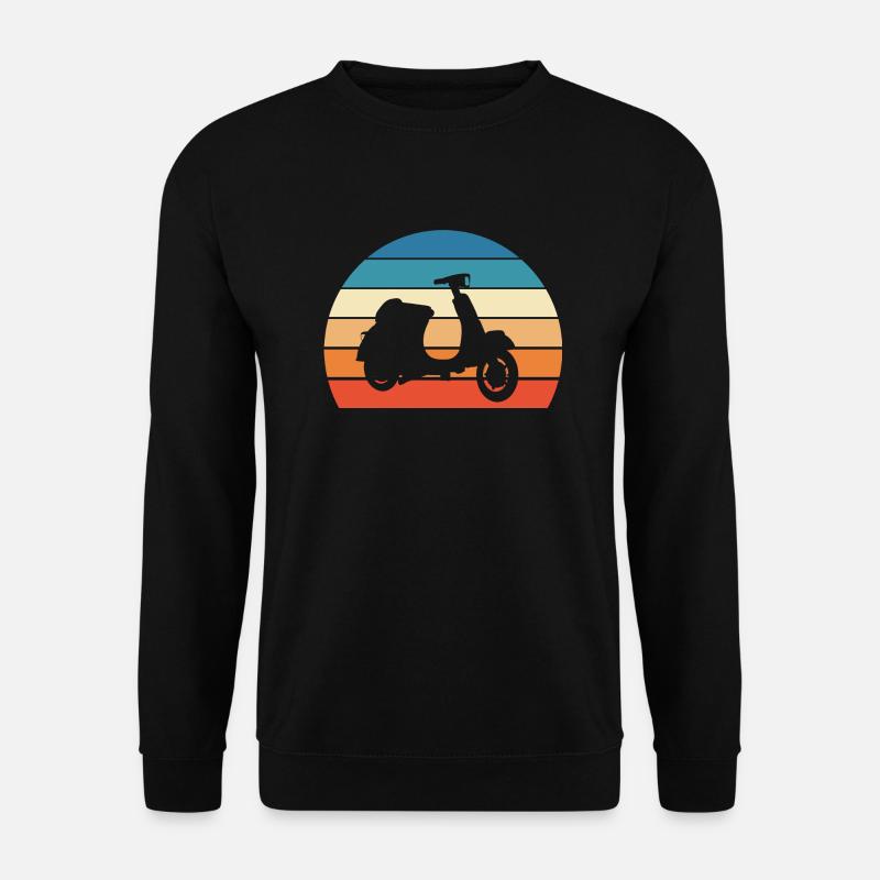 Scooter Mobylette Cadeau Rétro - Sweat-shirt Unisexe - noir