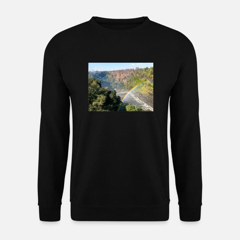 Schlucht in der Nähe der Victoriafälle in Simbabwe - Unisex Pullover - Schwarz