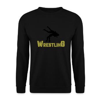 wrestling - Unisex Pullover - Schwarz - Vorne - Alina (178cm) & Michal (187cm)