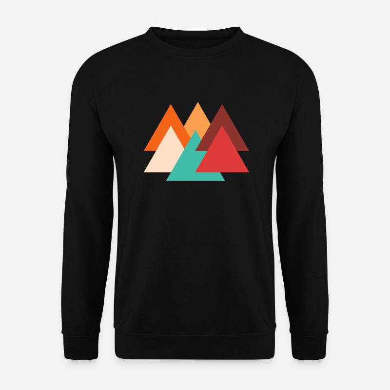 Retro triangle - Unisex Sweatshirt - black
