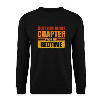 Bedtime One More Chapter Book Lover - Unisex Pullover - Schwarz - Vorne - Alina (178cm) & Michal (187cm)