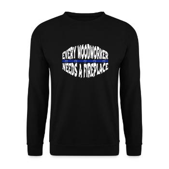 Charpentier Chemises bébé et tout-petit Cutter Papa - Sweat-shirt Unisexe - noir - Devant - Alina (178cm) & Michal (187cm)