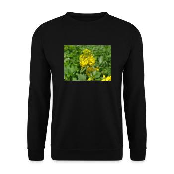 black mustard (in german Schwarzer Senf) - Unisex Sweatshirt - black - Front - Alina (178cm) & Michal (187cm)