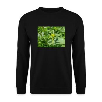 black mustard (in german Schwarzer Senf) Rhamphosp - Unisex Sweatshirt - black - Front - Alina (178cm) & Michal (187cm)