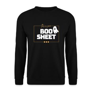 This is Some Boo Sheet - Unisex Sweatshirt - black - Front - Alina (178cm) & Michal (187cm)