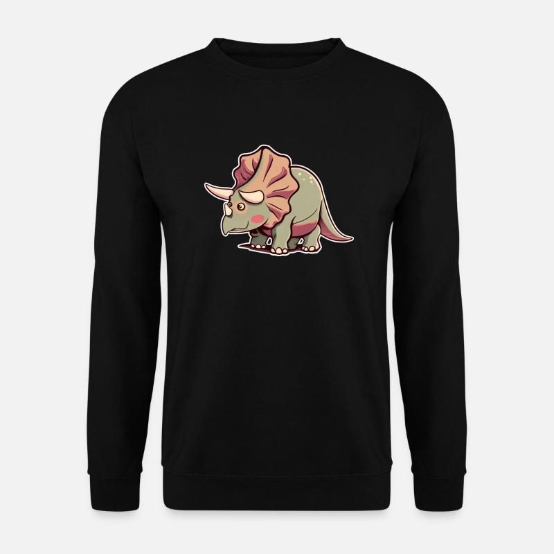 Triceratops Chibi - Unisex Pullover - Schwarz