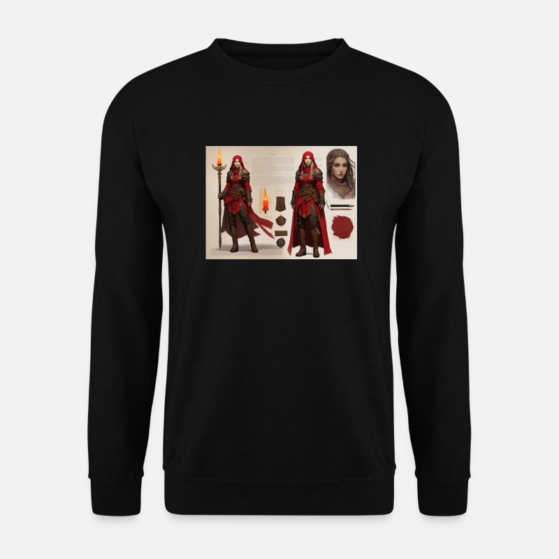 Rotkäppchen-Mädchen - Unisex Pullover - Schwarz
