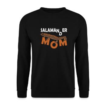 Salamander Mom #3047 - Unisex Pullover - Schwarz - Vorne - Alina (178cm) & Michal (187cm)