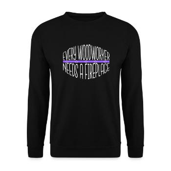 gift idea apprentice carpenter funny tshirts jokes - Unisex Pullover - Schwarz - Vorne - Alina (178cm) & Michal (187cm)