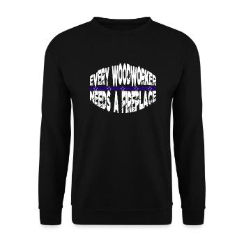 Bûcheron Hearbeat drôle abattage cadeau - Sweat-shirt Unisexe - noir - Devant - Alina (178cm) & Michal (187cm)