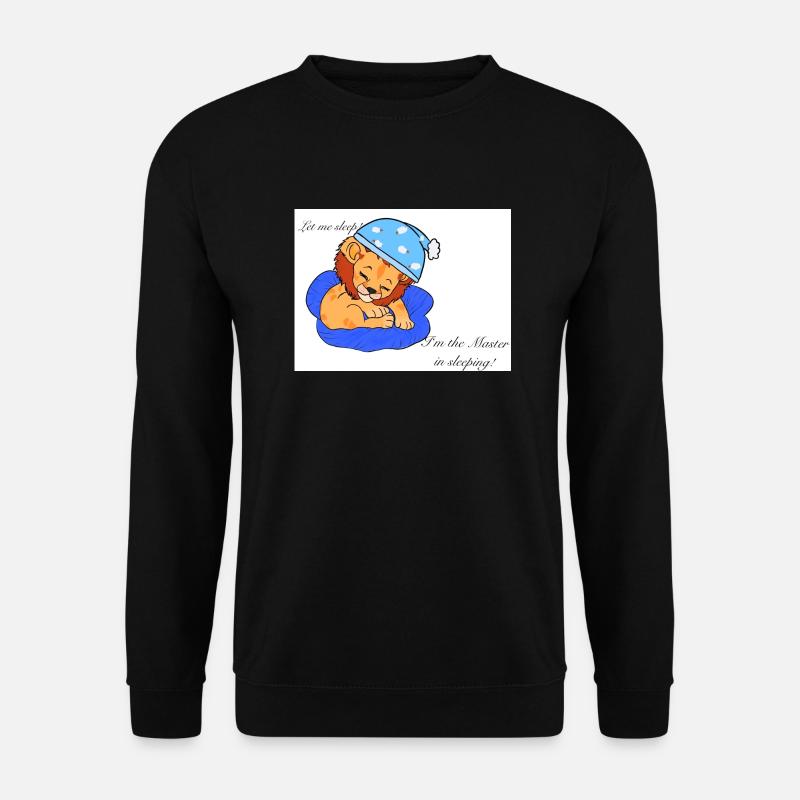 Schlafender Löwe - Unisex Pullover - Schwarz