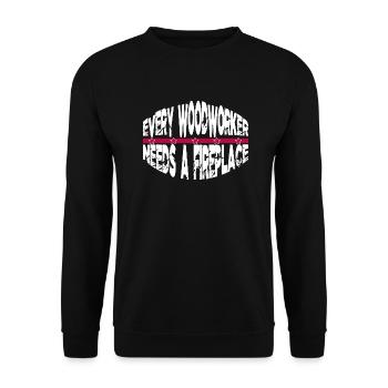 charpentier en bois blagues t-shirts charpentier meilleur - Sweat-shirt Unisexe - noir - Devant - Alina (178cm) & Michal (187cm)