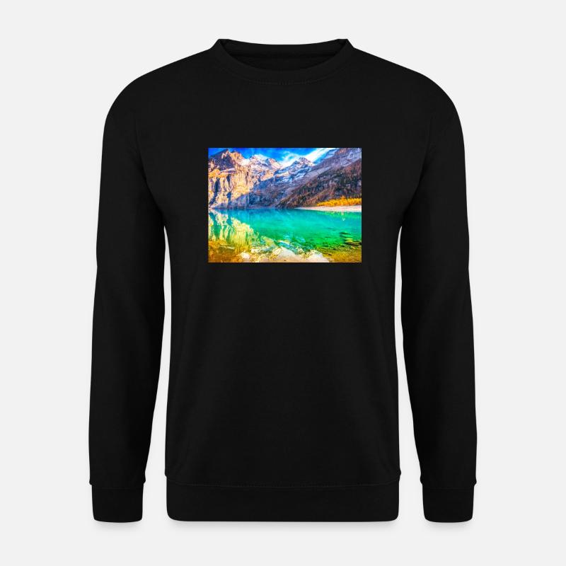 ALPEN PARADIES - Unisex Pullover - Schwarz