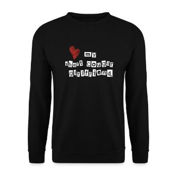 Love my short cougar girlfriend - Unisex Sweatshirt - black - Front - Alina (178cm) & Michal (187cm)