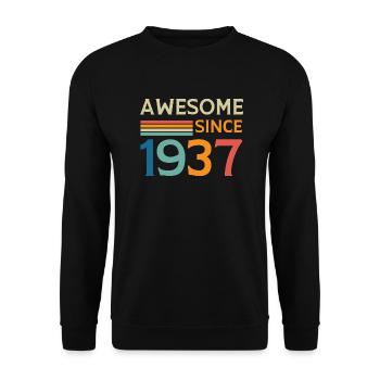 Awesome since 1937 - Sweat-shirt Unisexe - noir - Devant - Alina (178cm) & Michal (187cm)